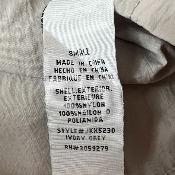 Thread & Supply 1/2‎ Zip Nylon Hooded Pullover Jacket Size S Gray Two Tone - Picture 4 of 11